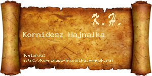 Kornidesz Hajnalka névjegykártya